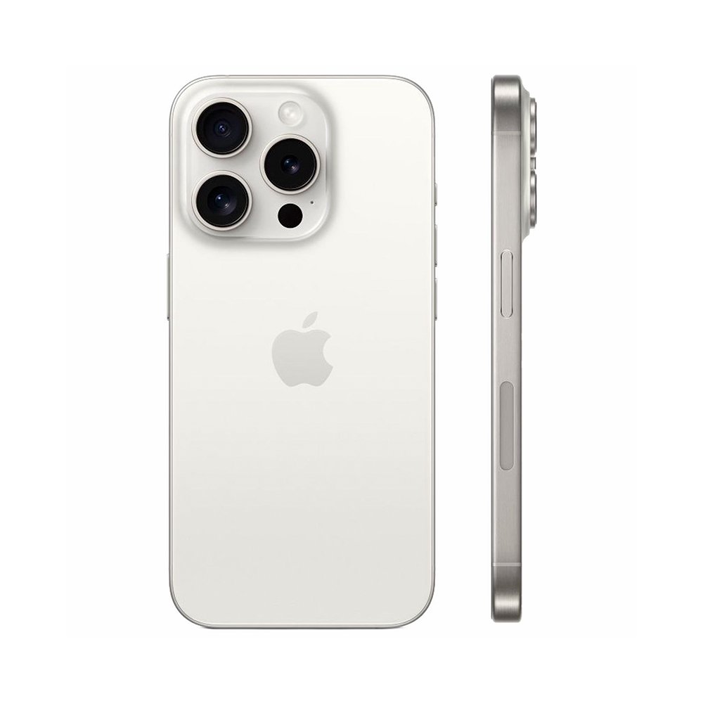Apple iPhone 15 Pro eSim + eSim 128Gb (White Titanium) (б/у) — изображение 2