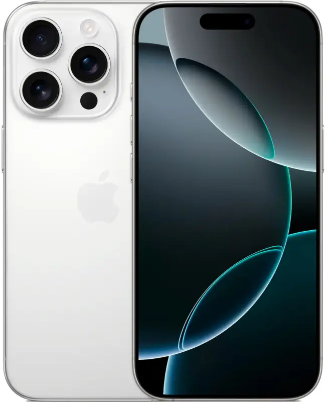 Apple iPhone 16 Pro dual Sim 128 ГБ, «титановый белый» (новый)