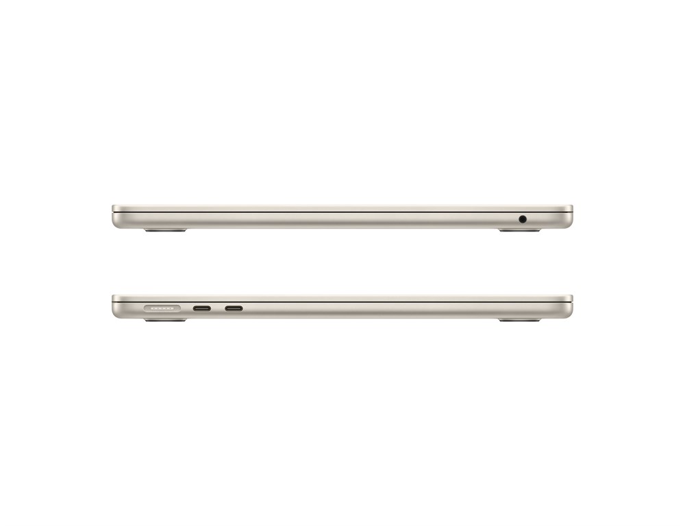 Apple MacBook Air 13 2022, M2 (8c CPU, 10c GPU), RAM 16 ГБ, SSD 1 ТБ, Apple graphics 10-core, macOS, английская раcкладка (KB-US), Starlight (Сияющая звезда), Z15Z0000D — изображение 5