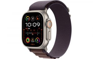 Apple Watch Ultra 2, 49 мм, корпус из титана, цвет ремешка Indigo, Alpine Loop, размер S (130-160 мм)