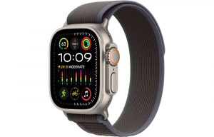 Apple Watch Ultra 2, 49 мм, корпус из титана, цвет ремешка Blue/Black, Trail Loop, размер S/M (130-180 мм)