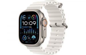 Apple Watch Ultra 2, 49 мм, корпус из титана, цвет ремешка White, Ocean Band
