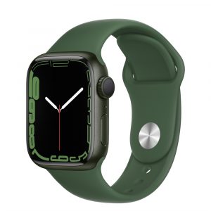 Apple Watch Series 7 41mm, Корпус из алюминия зелёного цвета, Спортивный ремешок MKN03RU