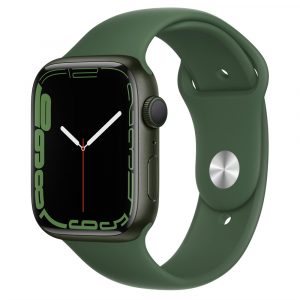Apple Watch Series 7 45mm, Корпус из алюминия зелёного цвета, Спортивный ремешок MKN73RU