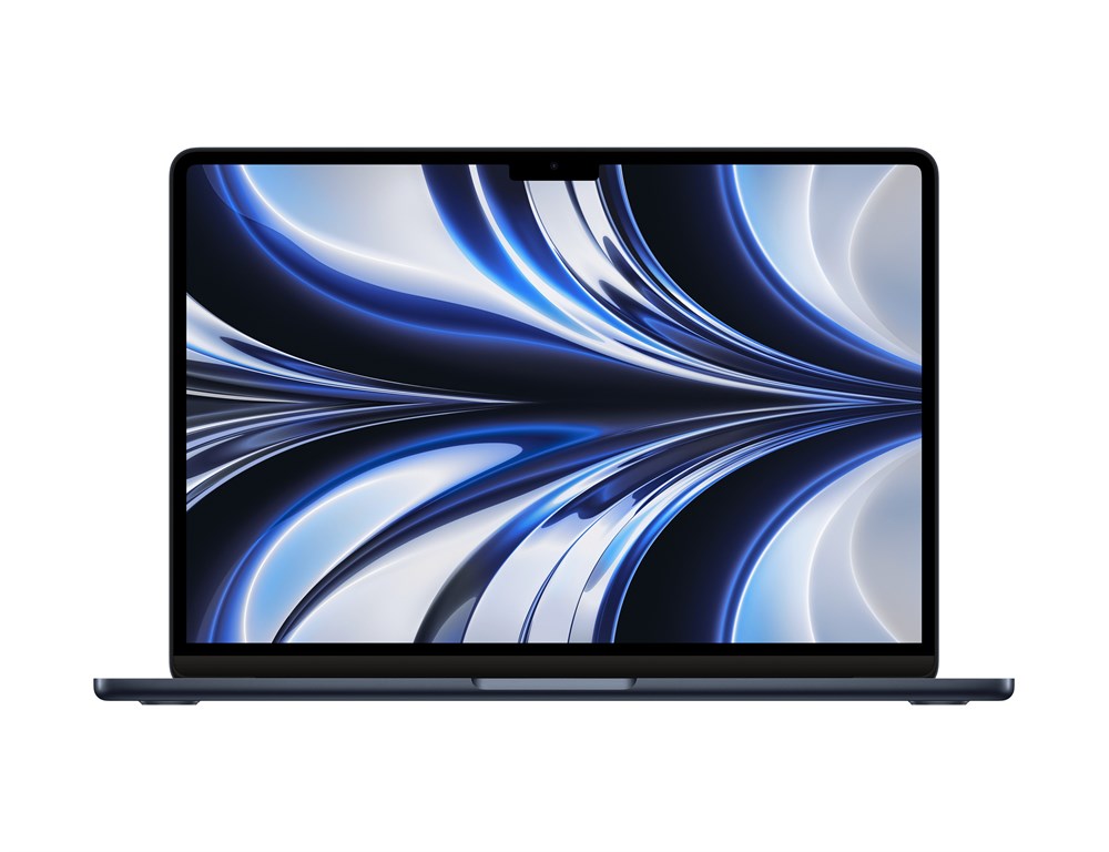 Apple MacBook Air 13 2022, M2 (8c CPU, 8c GPU), RAM 16 ГБ, SSD 256 ГБ, Apple graphics 8-core, macOS, английская раcкладка (KB-US), Midnight (Тёмная ночь), Z2160000AU, Z160001TT — изображение 2