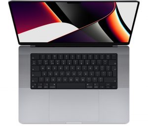 Apple MacBook Pro 16 дюймов, 2021 г., M1 Max (10c CPU, 32c GPU), RAM 64 ГБ, SSD 2 ТБ, Apple graphics 32-core, macOS, английская раcкладка (KB-US), Space gray (Серый космос), Z14V0027H
