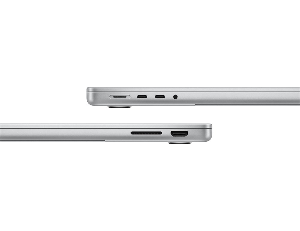 Apple MacBook Pro 14 2023, M3 Pro (11c CPU, 14c GPU), RAM 18 ГБ, SSD 512 ГБ, Silver (Серебристый), английская раскладка (KB-US) MRX63**/A, Z1AX, Z1AY — изображение 4