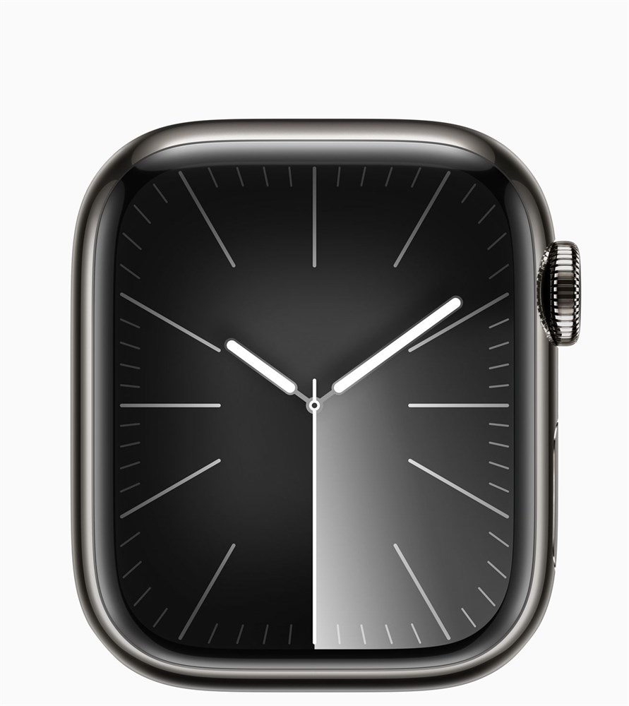 Apple Watch Series 9 41 мм, корпусс из нержавеющей стали, Графитовый MRQ33, в цвете Black Unity - M/L (160–210мм)