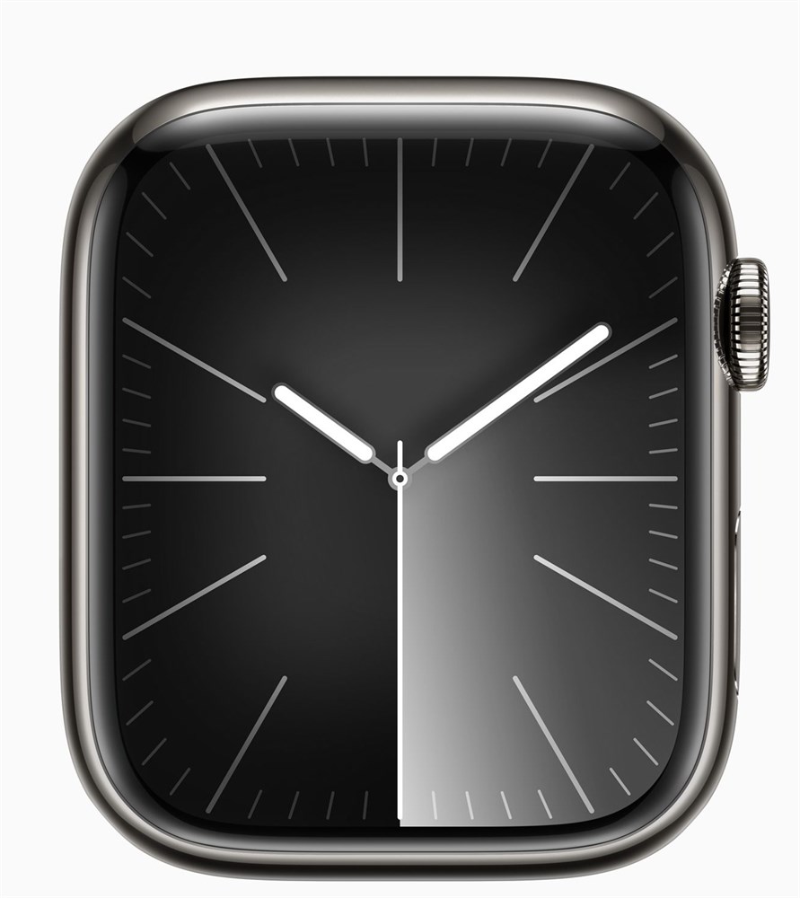 Apple Watch Series 9 45 мм, корпусс из нержавеющей стали, Графитовый MRQN3, в цвете Black Unity - S/M (140-190мм)