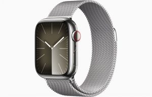 Apple Watch Series 9 41 мм, корпусс из нержавеющей стали, Серебристый MRQ13, миланский браслет, цвет Серебристый