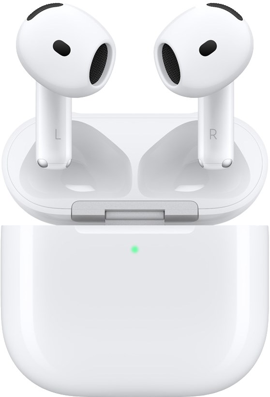 Apple Беспроводные наушники AirPods 4, (2024), (Белый), с адаптивным шумоподавлением