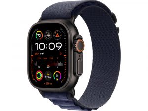 Apple Watch Ultra 2, 49 мм, Чёрный Титан корпус c Navy Alpine Loop ремешком - M (145-190 мм)