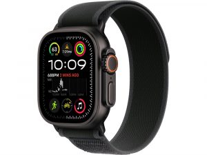 Apple Watch Ultra 2, 49 мм, Чёрный Титан корпус c Black Trail Loop ремешком - S/M (130-180 мм)