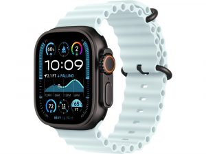Apple Watch Ultra 2, 49 мм, Чёрный Титан корпус c Ice Blue Ocean Band