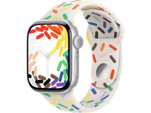Apple Watch Series 10, 42 мм, Silver, Алюминиевый корпус с Pride Edition Sport Band - S/M (130-180мм)