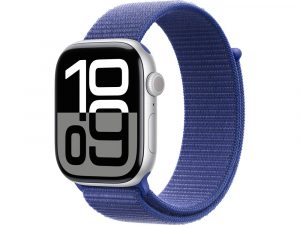 Apple Watch Series 10, 42 мм, Silver, Алюминиевый корпус с Ultramarine Sport Loop