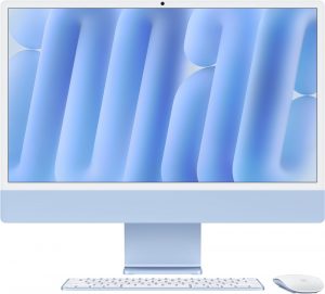Apple iMac 24 2024, M4 (10c CPU, 10с GPU), RAM 32 ГБ, SSD 1 ТБ (1024 ГБ), русская раcкладка (KB-RS), Blue (Голубой), Part Num, Standard glass
