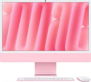 Apple iMac 24 2024, M4 (8c CPU, 8c GPU), RAM 16 ГБ, SSD 256 ГБ, английская раcкладка (KB-US), Pink (Розовый), Part Num, Standard glass