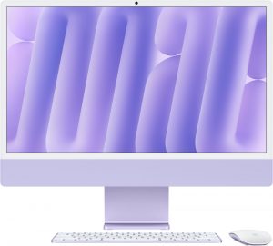 Apple iMac 24 2024, M4 (8c CPU, 8c GPU), RAM 24 ГБ, SSD 256 ГБ, русская раcкладка (KB-RS), Purple (Фиолетовый), Part Num, Standard glass