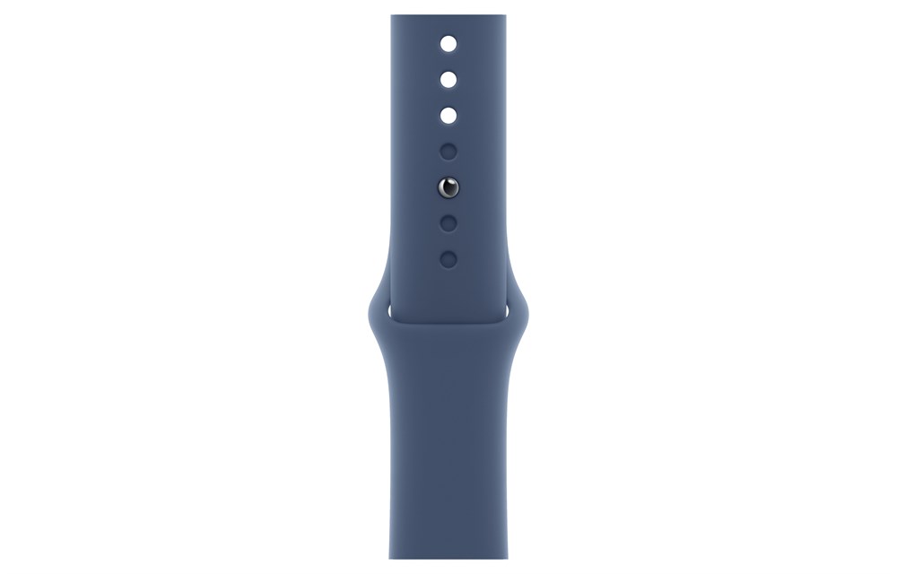 Apple Watch Series 10, 42 мм, Jet Black, Алюминиевый корпус с Denim Sport Band - M/L (150-200мм) — изображение 3