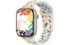 Apple Watch Series 10, 46 мм, Gold, Алюминиевый корпус с Pride Edition Sport Band - M/L (160-210мм)