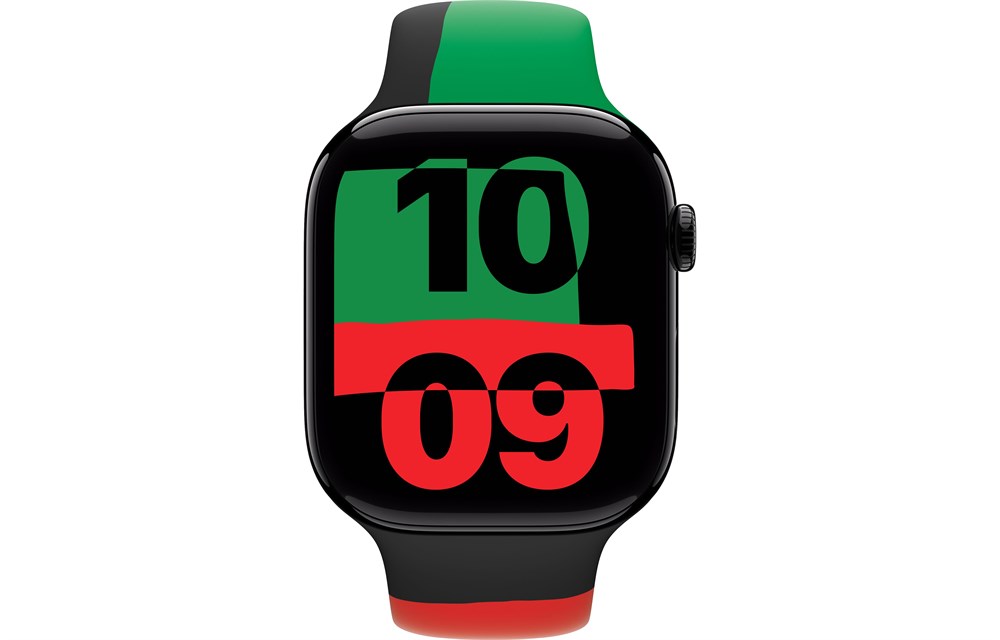 Apple Watch Series 10, 46 мм, Jet Black, Алюминиевый корпус с Black Unity Sport Band - S/M (140-190мм) — изображение 2