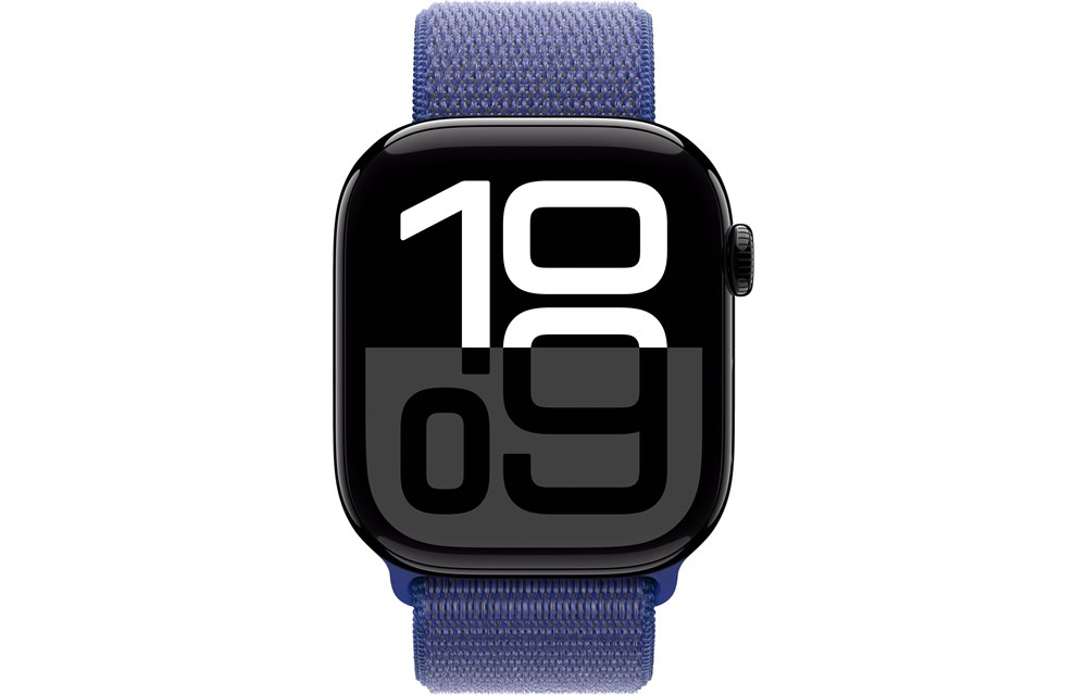 Apple Watch Series 10, 46 мм, Jet Black, Алюминиевый корпус с Ultramarine Sport Loop — изображение 2