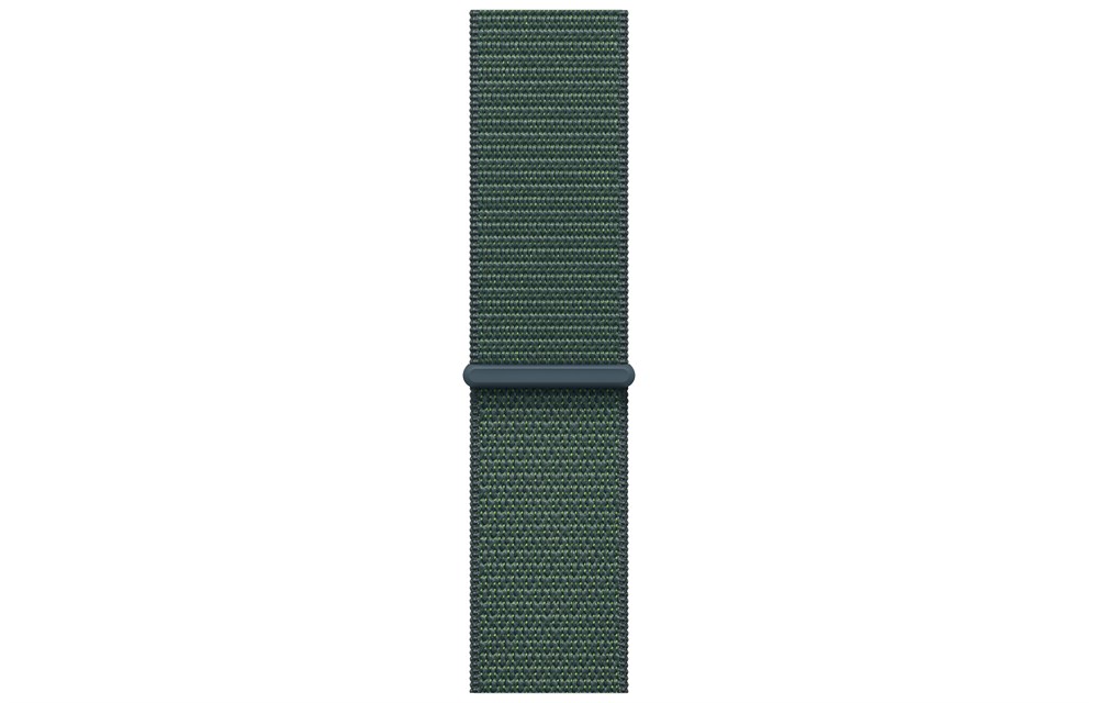 Apple Watch Series 10, 46 мм, Jet Black, Алюминиевый корпус с Lake Green Sport Loop — изображение 3