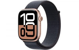 Apple Watch Series 10, 46 мм, Gold, Алюминиевый корпус с Ink Sport Loop