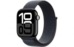 Apple Watch Series 10, 42 мм, Jet Black, Алюминиевый корпус с Ink Sport Loop