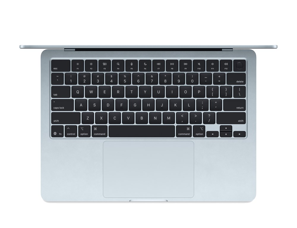 Apple MacBook Air 13, M4 (10c CPU, 10c GPU) RAM 24 ГБ, SSD 512 ГБ, Sky Blue (Небесно-голубой), английская раскладка (KB-US) — изображение 2