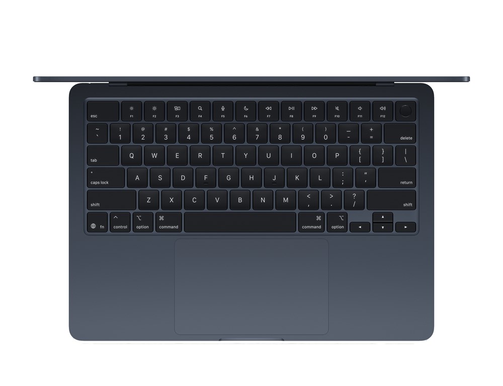 Apple MacBook Air 13, M4 (10c CPU, 10c GPU) RAM 32 ГБ, SSD 2 ТБ, Midnight (Тёмная ночь), английская раскладка (KB-US) — изображение 2