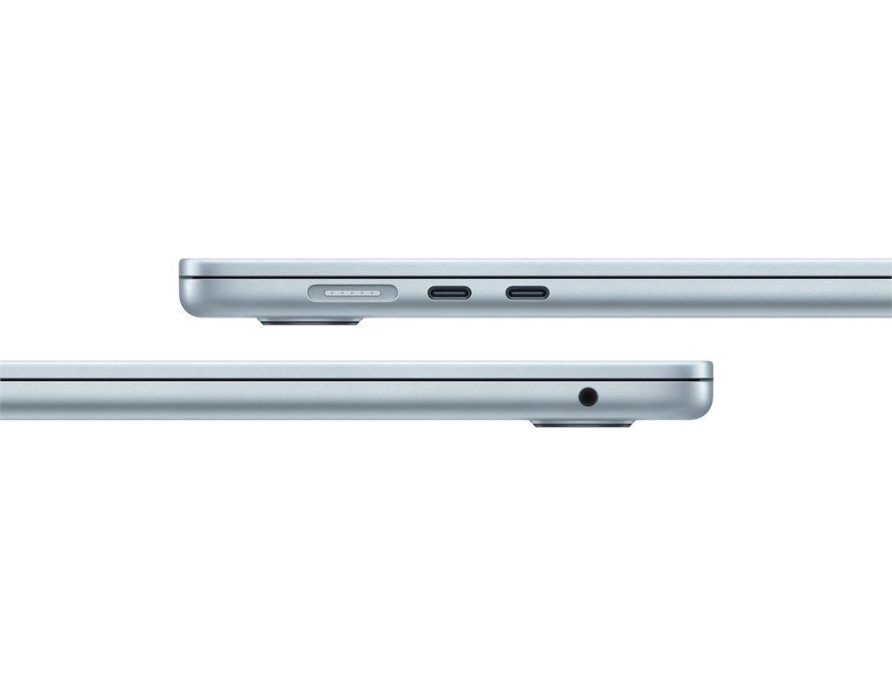 Apple MacBook Air 15, M4 (10c CPU, 10c GPU) RAM 32 ГБ, SSD 2 ТБ, Sky Blue (Небесно-голубой), английская раскладка (KB-US) — изображение 4