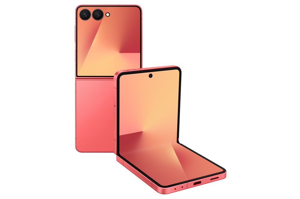 Samsung Galaxy Z Flip 7, 256 ГБ, Coralred (Кораллово-красный) — изображение 2